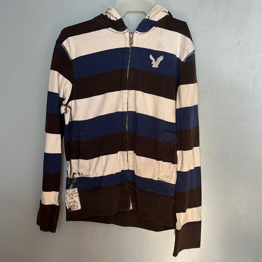 American Eagle Full Zip Up Hoodie Vintage Fit